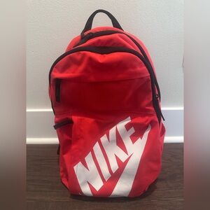 Nike orange backpack